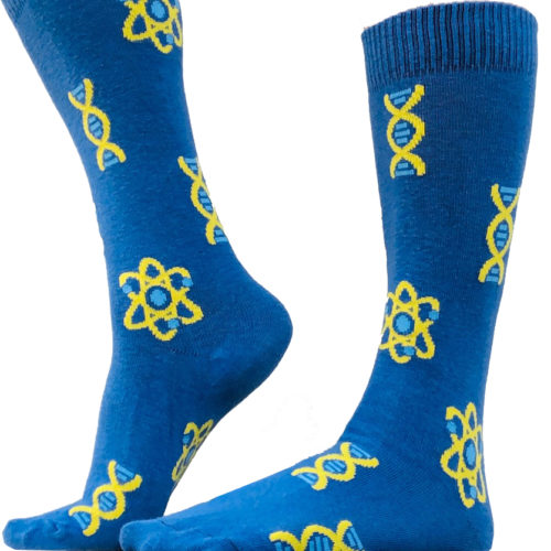 Unisex Biology Blue DNA Socks