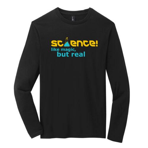 Men's Black Long Sleeve Science T-Shirt