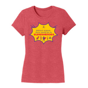 Women's Red Short Sleeve Science T-Shirt