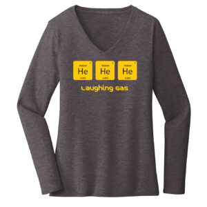 Women's Chemistry Gray Long Sleeve Science T-Shirt