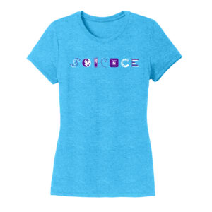 Women's Biology Labware Blue Long Sleeve Science T-Shirt