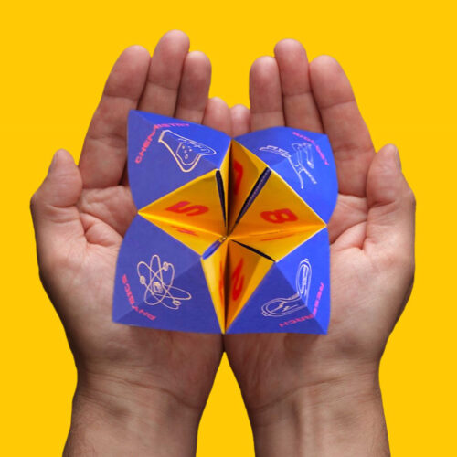 Science Research Lab Biology Chemistry Fortune Teller Cootie Catcher