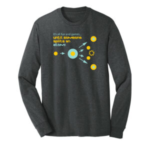 Men's Chemistry Black Long Sleeve Science T-Shirt