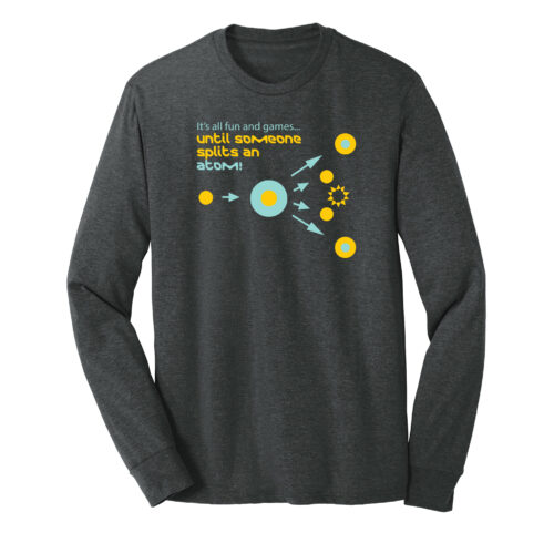 Men's Chemistry Black Long Sleeve Science T-Shirt