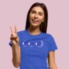 Rock Paper CRISPR Womens Royal Blue Short Sleeve Science Tshirt