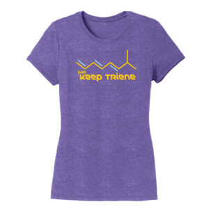 Keep Triene Womens Purple Frost Short Sleeve T-shirt