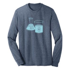 Argon Mens Science Chemistry Blue Frost Long Sleeve T-Shirt