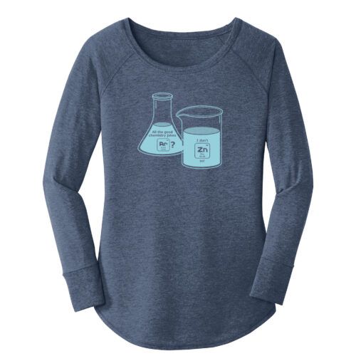 Argon Womens Science Chemistry Blue Frost Long Sleeve T-Shirt