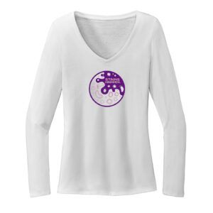 Stains Happen Womens White Long Sleeve T-shirt